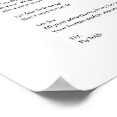 Fly Baby Fly inspirierendes Poster (Ecke)