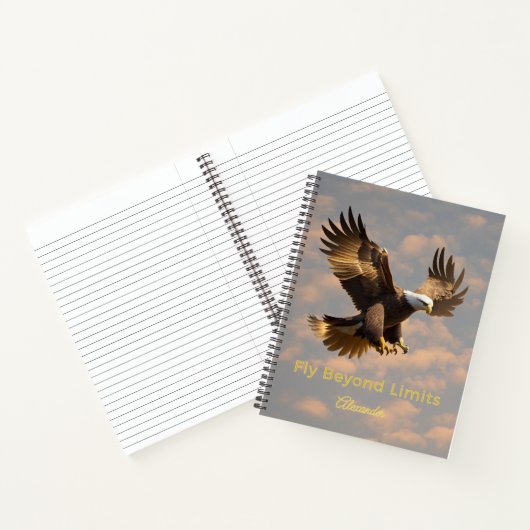 Fly Beyond Limits Eagle Notebook Notizblock (Innenseite)