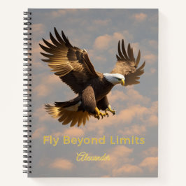 Fly Beyond Limits Eagle Notebook Notizblock