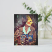 Fly Bird Mixed Media Postkarte (Stehend Vorderseite)