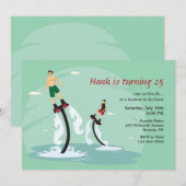 Fly Boarding  Einladung (Vorne/Hinten)