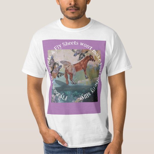 FLY BOOTS, FLIEGENDE BONNETZE WÜNSCHEN IHREN HORSE T-Shirt (Vorderseite)
