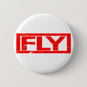 Fly Briefmarke Button