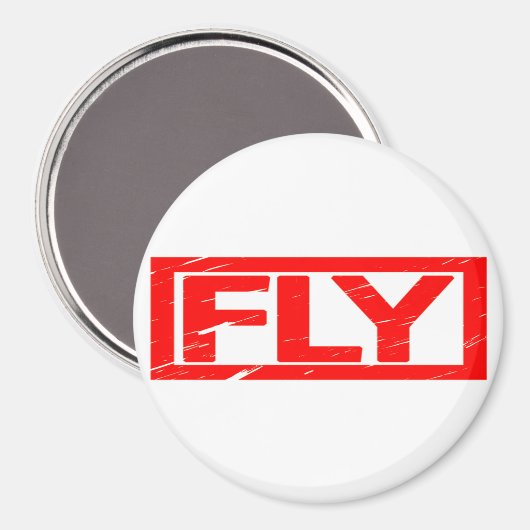 Fly Briefmarke Magnet (Vorderseite/Rückseite)