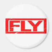 Fly Briefmarke Magnet (Vorne)