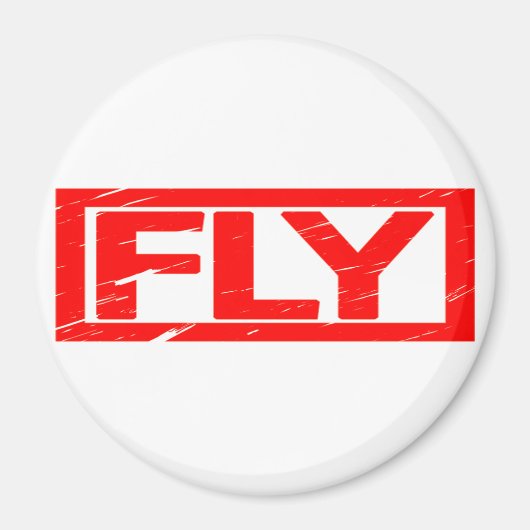 Fly Briefmarke Magnet (Vorne)