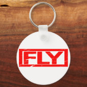 Fly Briefmarke Schlüsselanhänger (Rückseite)