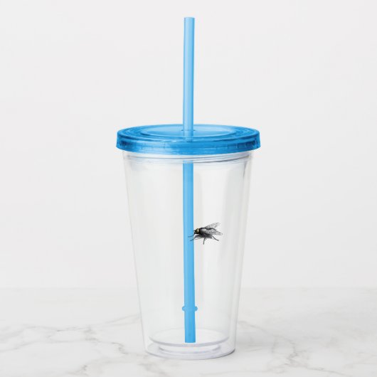 Fly Buddy Blue Acryltumbler Acryltrinkbecher (Vorderseite)