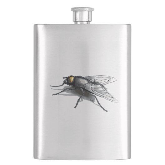 Fly Buddy Edelstahl-Kolben Flachmann (Vorderseite)