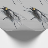 Fly Buddy graues glänzendes Packpapier (Ecke)