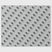 Fly Buddy graues glänzendes Packpapier (Flach)