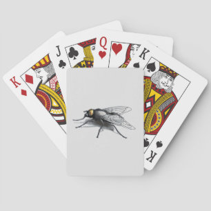Fly Buddy Grey Poker spielt Karten Spielkarten