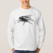 Fly Buddy Männer weiße langärmelige T - Shirt (Vorderseite)