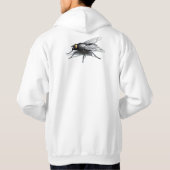 Fly Buddy Männer weiße Schuhe zurück Hoodie (Rückseite)