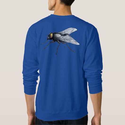Fly Buddy men blaues Sweatshirt zurück (Rückseite)