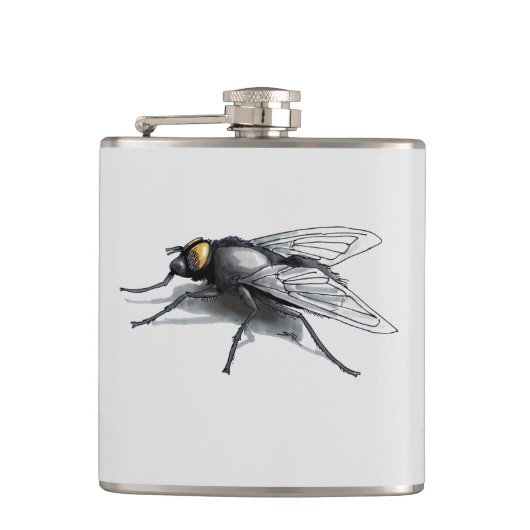 Fly Buddy Riesenfliege Flachmann (Vorderseite)