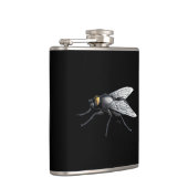 Fly Buddy Riesenfliege schwarz gewickelt Flasche Flachmann (Rechts)