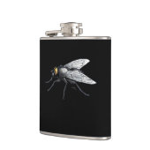Fly Buddy Riesenfliege schwarz gewickelt Flasche Flachmann (Links)