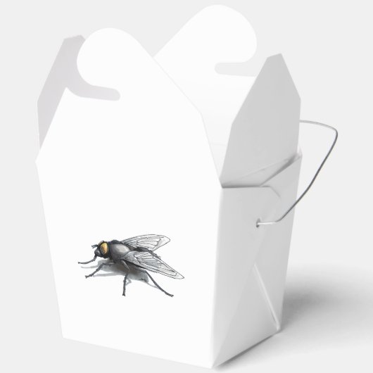 Fly Buddy Riesenfliege weiß Abholbox Geschenkschachtel (Offen)