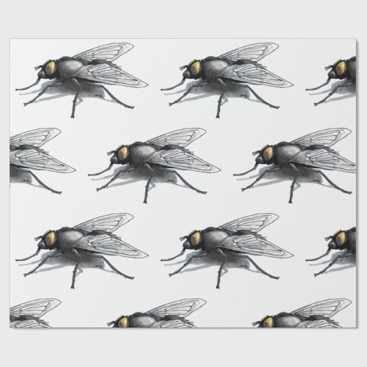 Fly Buddy, weißes, mattes Packpapier (Flach)