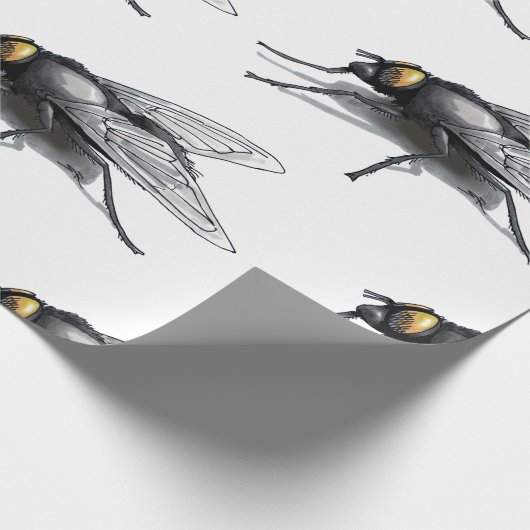 Fly Buddy, weißes, mattes Packpapier (Ecke)