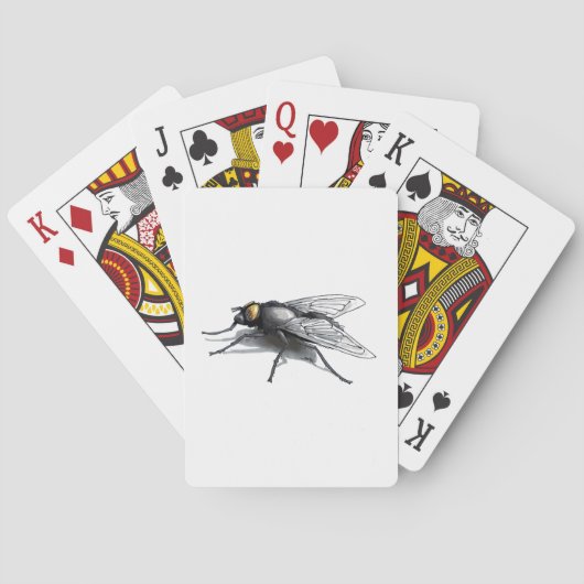 Fly Buddy White Poker spielt Karten Spielkarten (Rückseite)