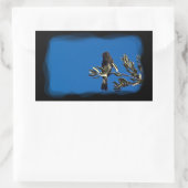 Fly Catcher Rechteckiger Aufkleber (Tasche)