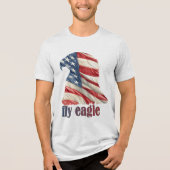 Fly Eagle - USA Pride Edition Tri-Blend Shirt (Vorderseite)