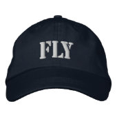 FLY EMBROIDERED BASEBALL CAP BESTICKTE BASEBALLKAPPE (Vorderseite)