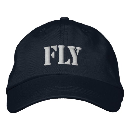 FLY EMBROIDERED BASEBALL CAP BESTICKTE BASEBALLKAPPE (Vorderseite)