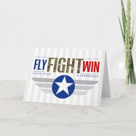 Fly Fight Win Air Force Basistraining Karte (Vorderseite)