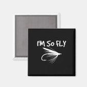 Fly-Fischen Lustiges Geschenk für Angler - Ich bin Magnet (Vorderseite/Rückseite)