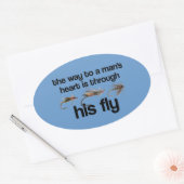 Fly Fish Man's Heart Sticker (Umschlag)