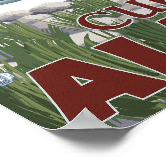 Fly Fisherman - Curry, Alaska Poster (Ecke)