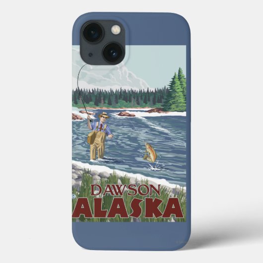Fly Fisherman - Dawson, Alaska Case-Mate iPhone Hülle (Rückseite)