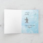 "Fly Fisherman" - Happy Birthday Karte (Innenseite)