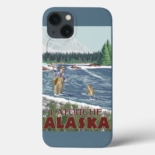 Fly Fisherman - Latouche, Alaska Case-Mate iPhone Hülle (Rückseite)
