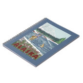 Fly Fisherman - Latouche, Alaska Notizblock (Linke Seite)