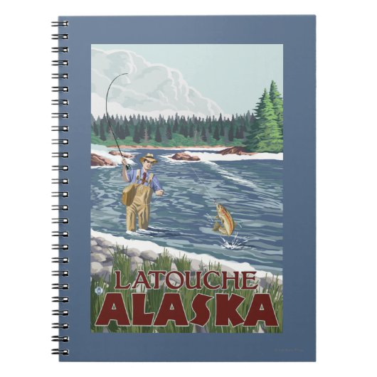 Fly Fisherman - Latouche, Alaska Notizblock (Vorderseite)