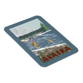 Fly Fisherman - Nationalpark Denali, Alaska Magnet (Rechte Seite)