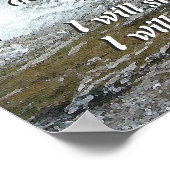 Fly Fisherman River Isaiah 41:10 Faith Print Poster (Ecke)