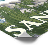 Fly Fisherman - Sandy River, Oregon Poster (Ecke)