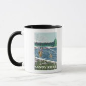 Fly Fisherman - Sandy River, Oregon Tasse (Links)