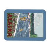 Fly Fisherman - Seward, Alaska Magnet (Horizontal)