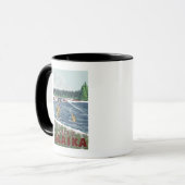 Fly Fisherman - Valdez, Alaska Tasse (Vorderseite Links)