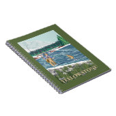 Fly Fisherman - West Yellowstone, Montana Notizblock (Rechte Seite)
