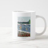 Fly Fisherman - Wrangell, Alaska Jumbo-Tasse (Rechts)
