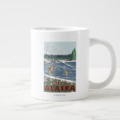 Fly Fisherman - Yukon, Alaska Jumbo-Tasse (Rechts)