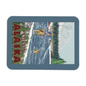 Fly Fisherman - Yukon, Alaska Magnet (Horizontal)