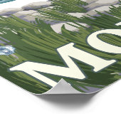 Fly FishermanMontanaVintage Travel Poster (Ecke)